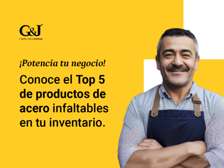 Conoce el Top 5 de productos de acero infaltables en tu inventario.